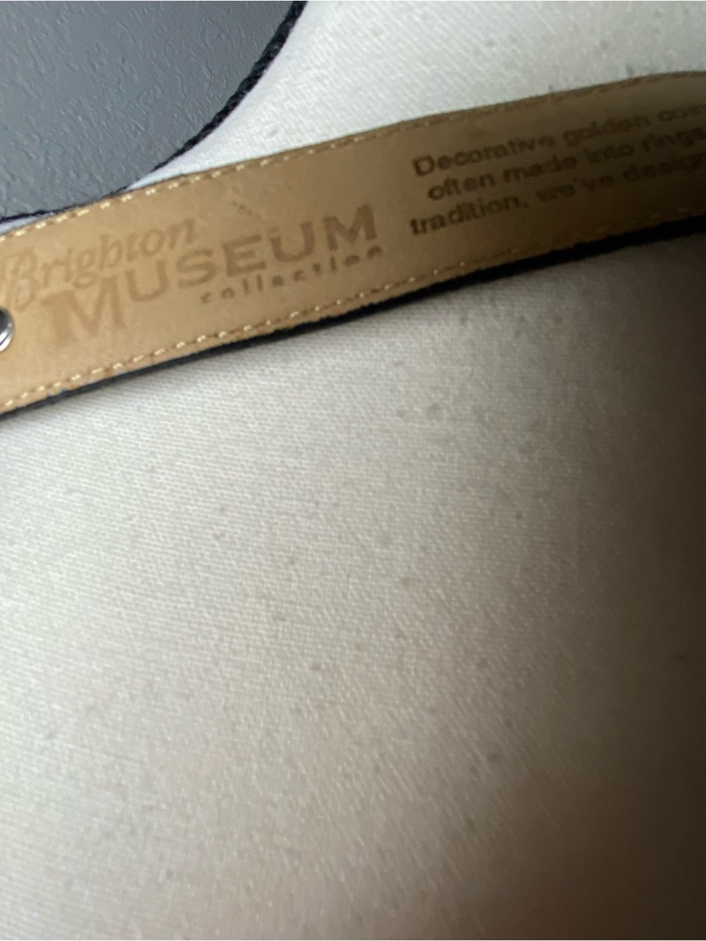 Vintage Brighton Museum Black Croc Leather Coin Belt Size Large - Picture 8 of 9